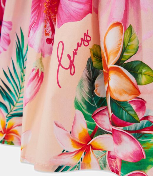 MIXED FABRIC SS DRESS