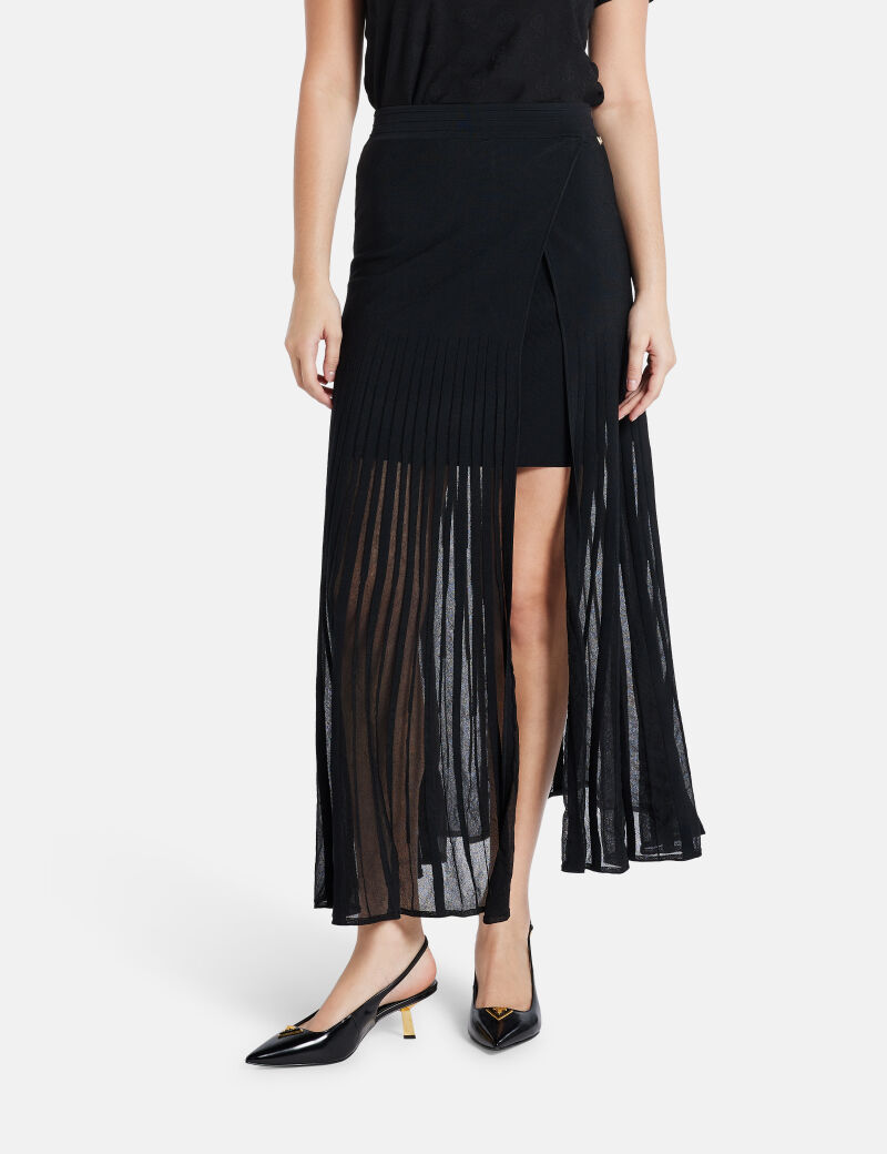 Bessie pleated long skirt
