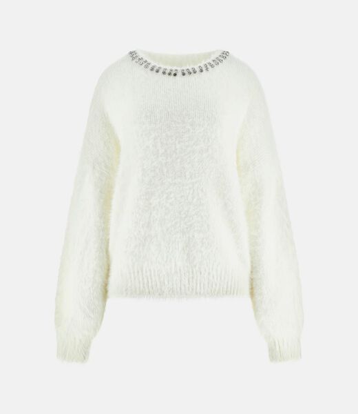 Fuzzy knit sweater