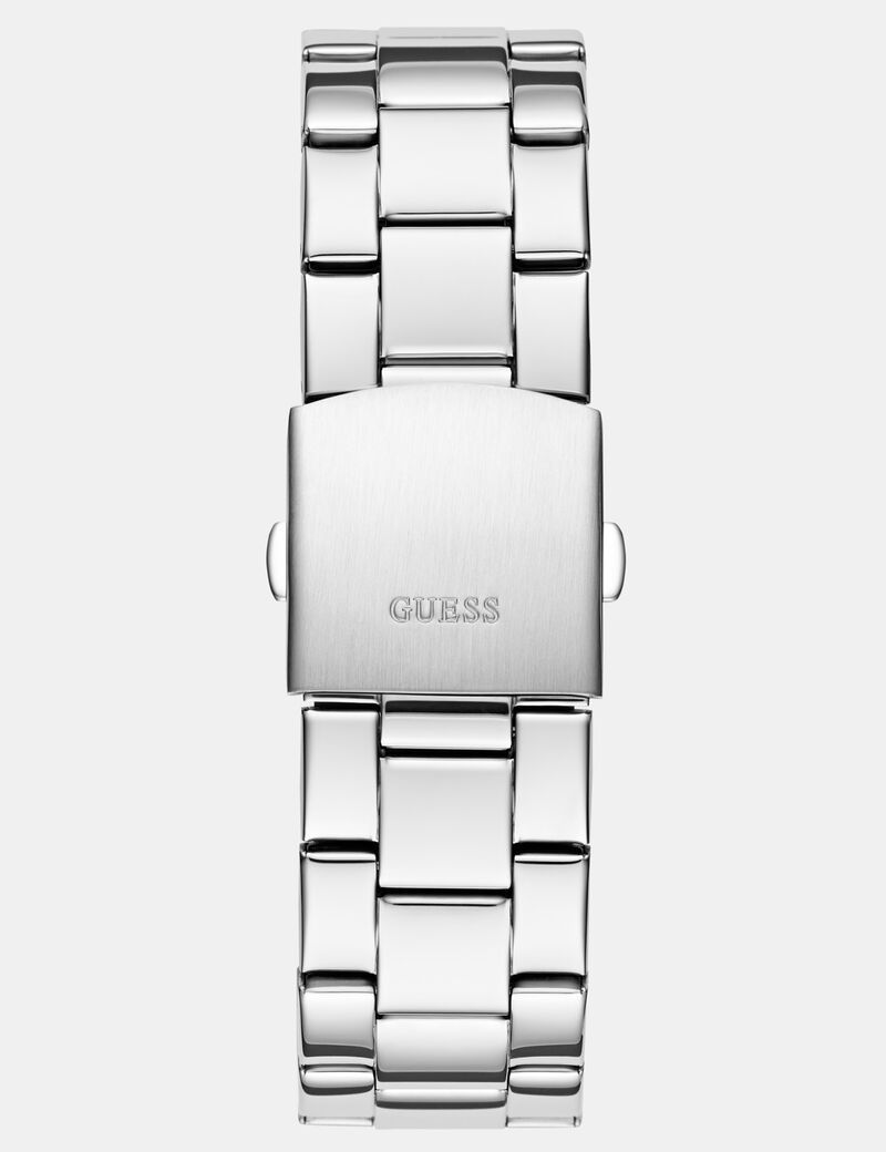 Mens Silver Tone Analog Watch