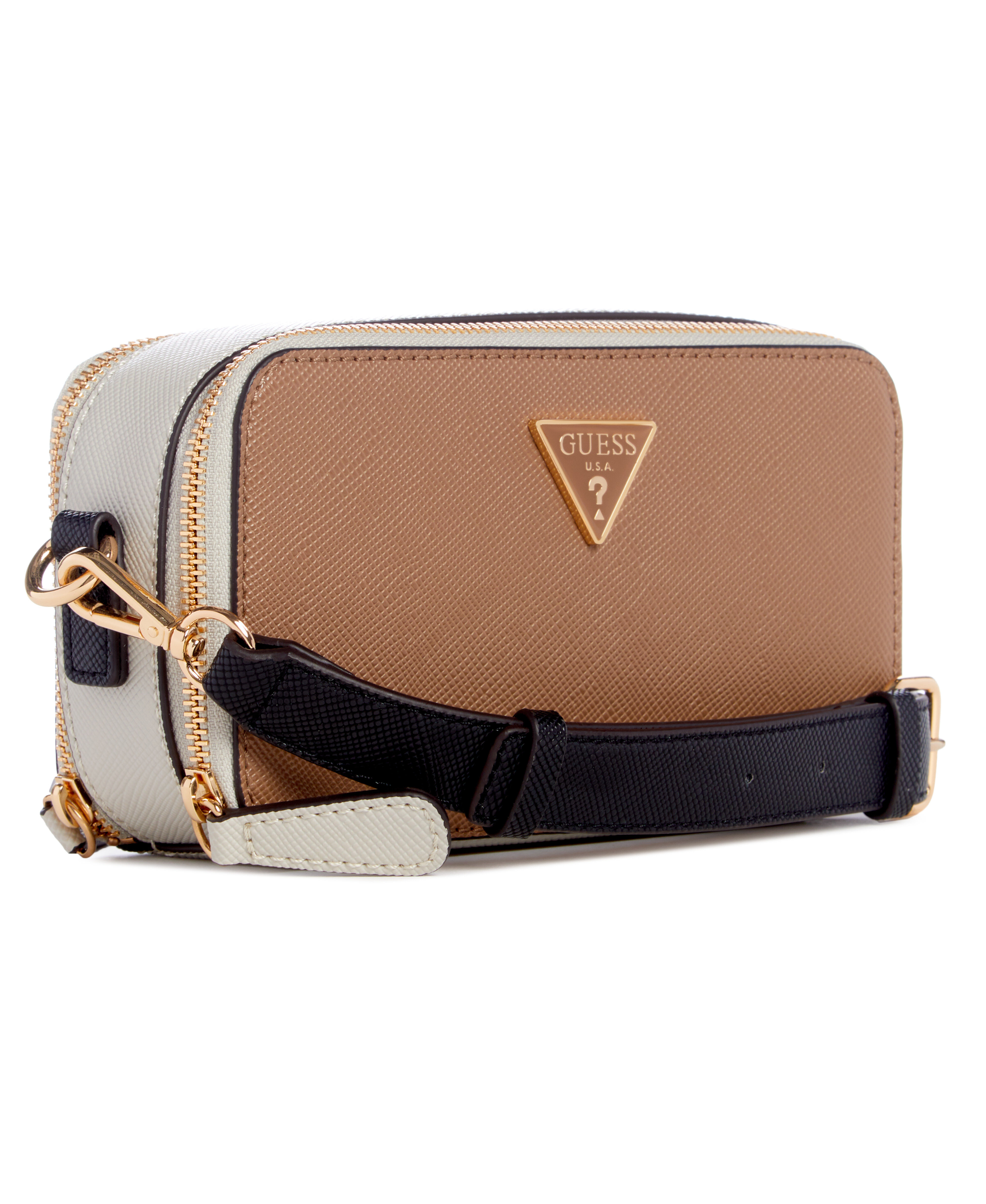 Guess crossbody bag brown discount
