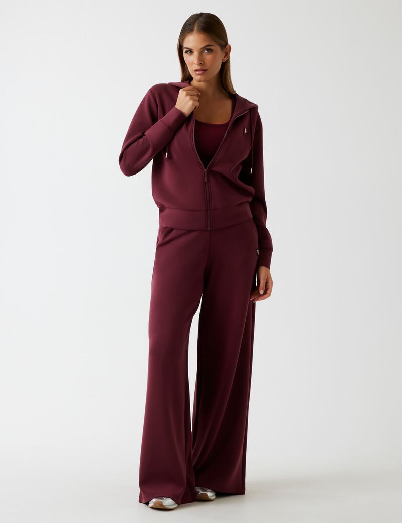 Hooded scuba sweatshirt