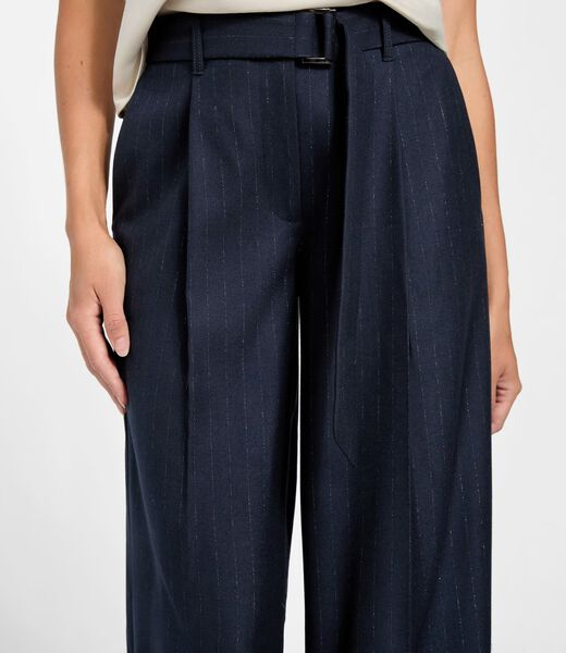 Pinstriped palazzo pants