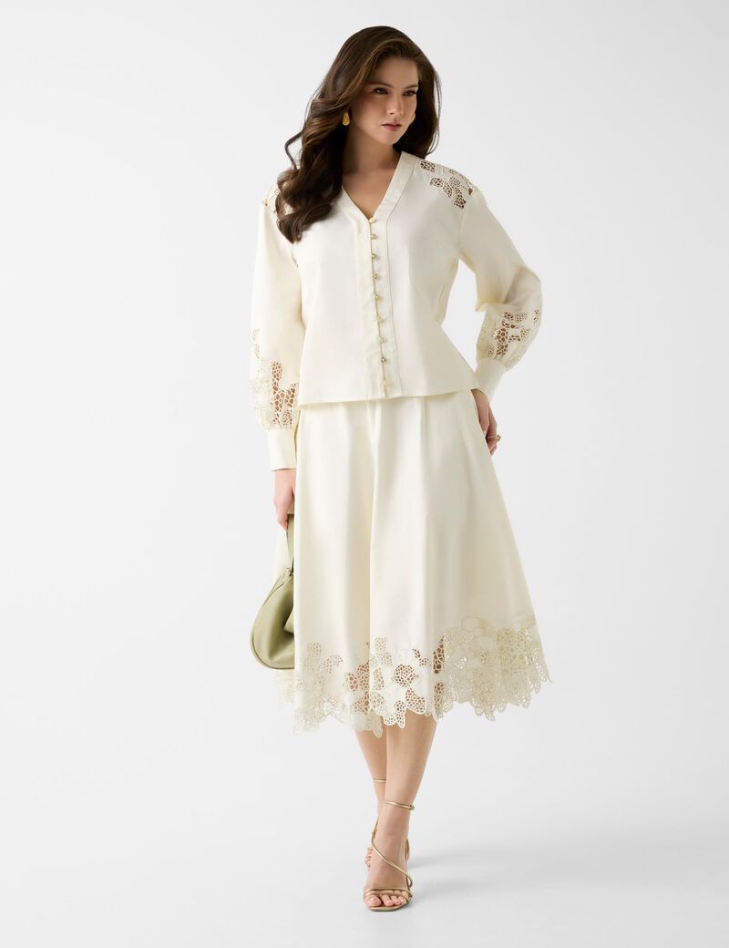 SONIA EMBROIDERED LS SHIRT