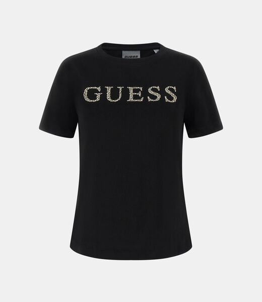 guess studded logo t shirt