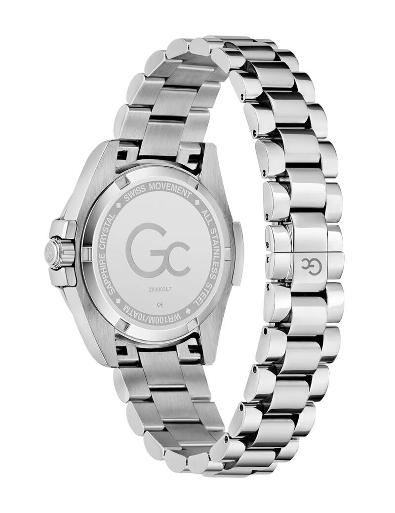 Gc Sportchic Women S 507 Mvmt Blue Dail 10 Amt Silver Stainless Steel Brct