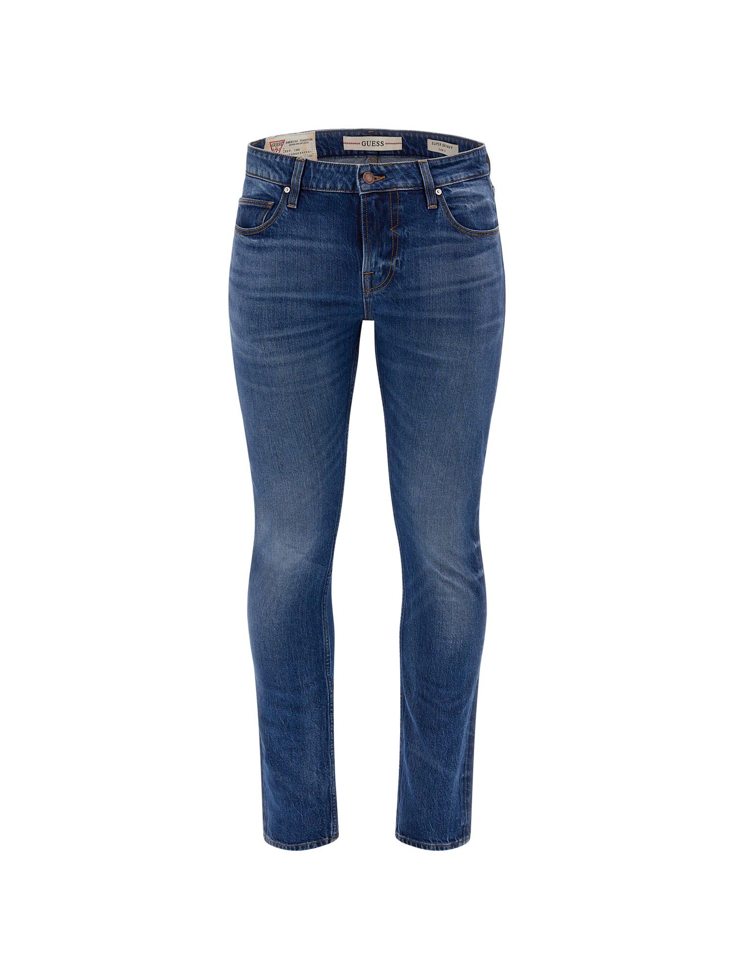 Shop GUESS Online Mid Rise Skinny Denim Pant