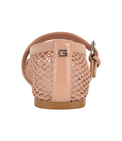 Paxey Mesh MaryJane Flat with Hook and Loop Closure