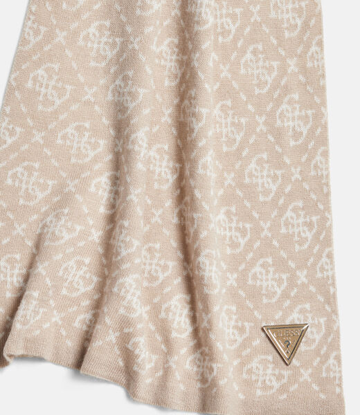 Silk-blend 4G logo scarf