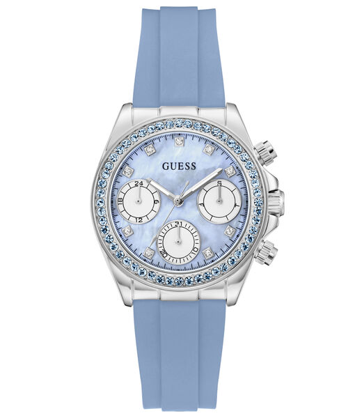 guess ladies color round analog watch