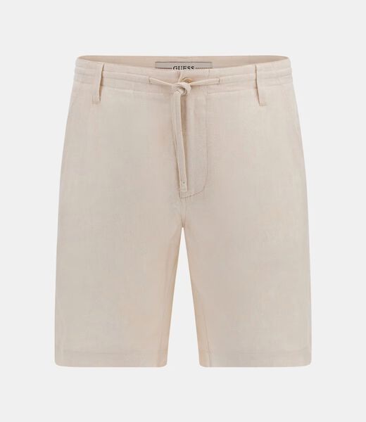 Linen-blend shorts