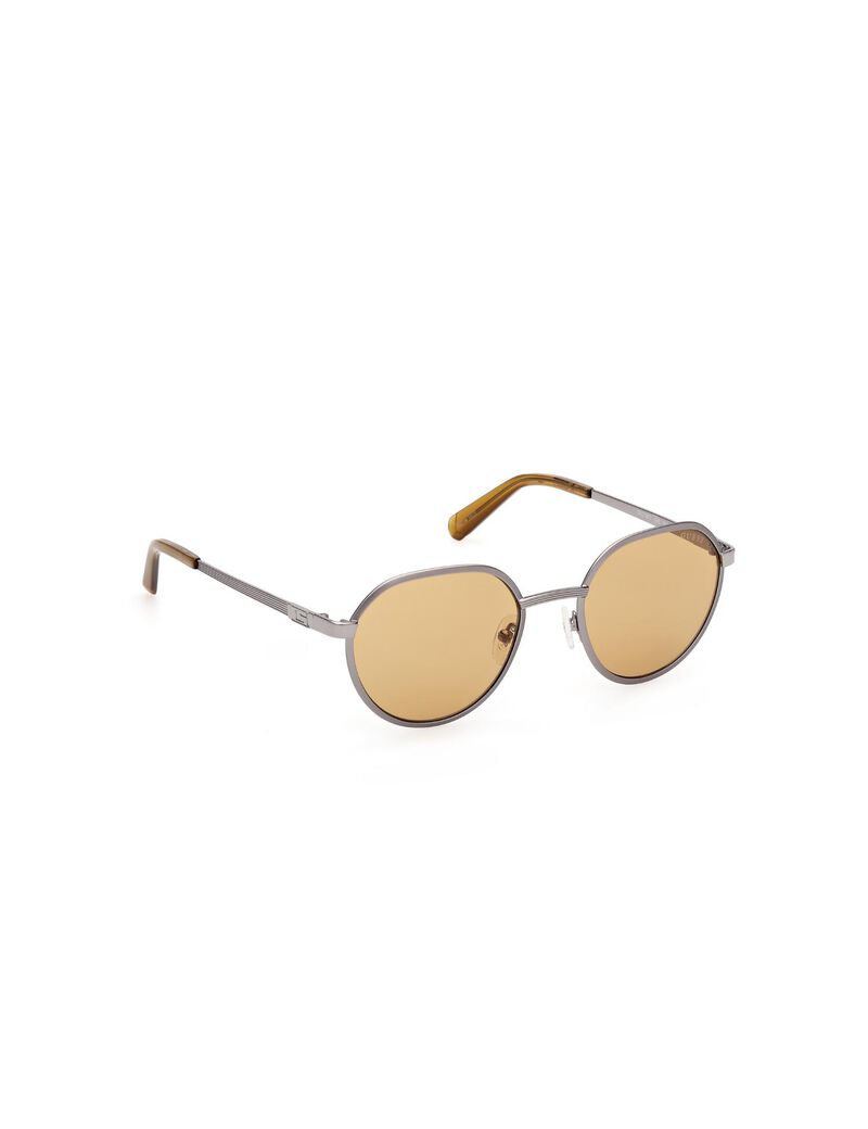 Round brown sunglasses