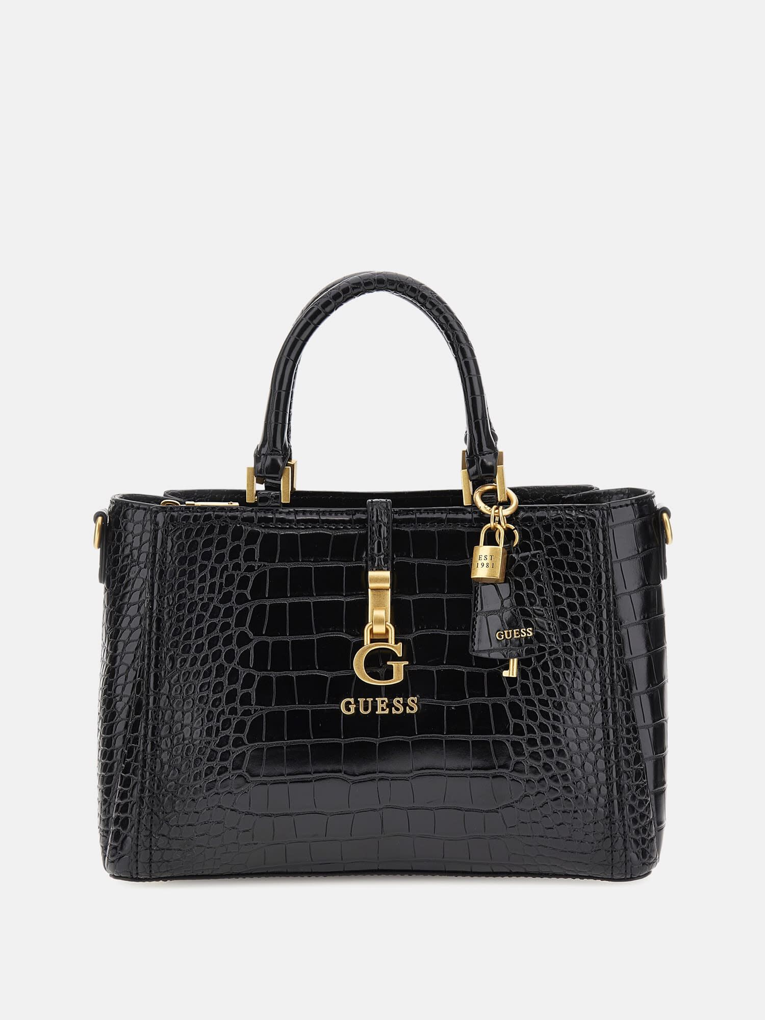G James croc look handbag