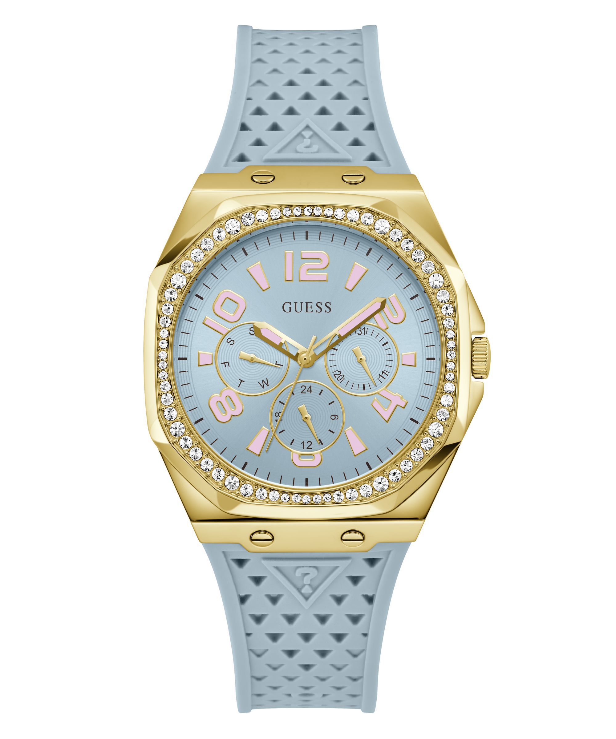 Blue Quartz Analog Silicone Watch