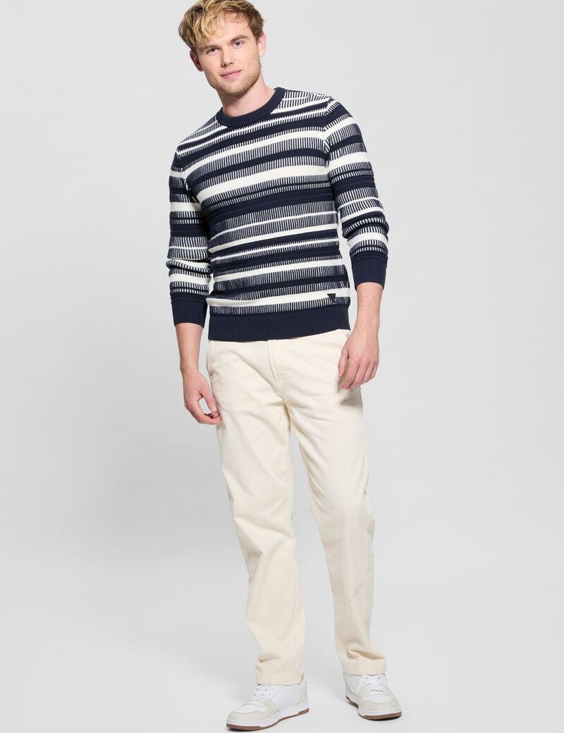 Regular-fit striped sweater