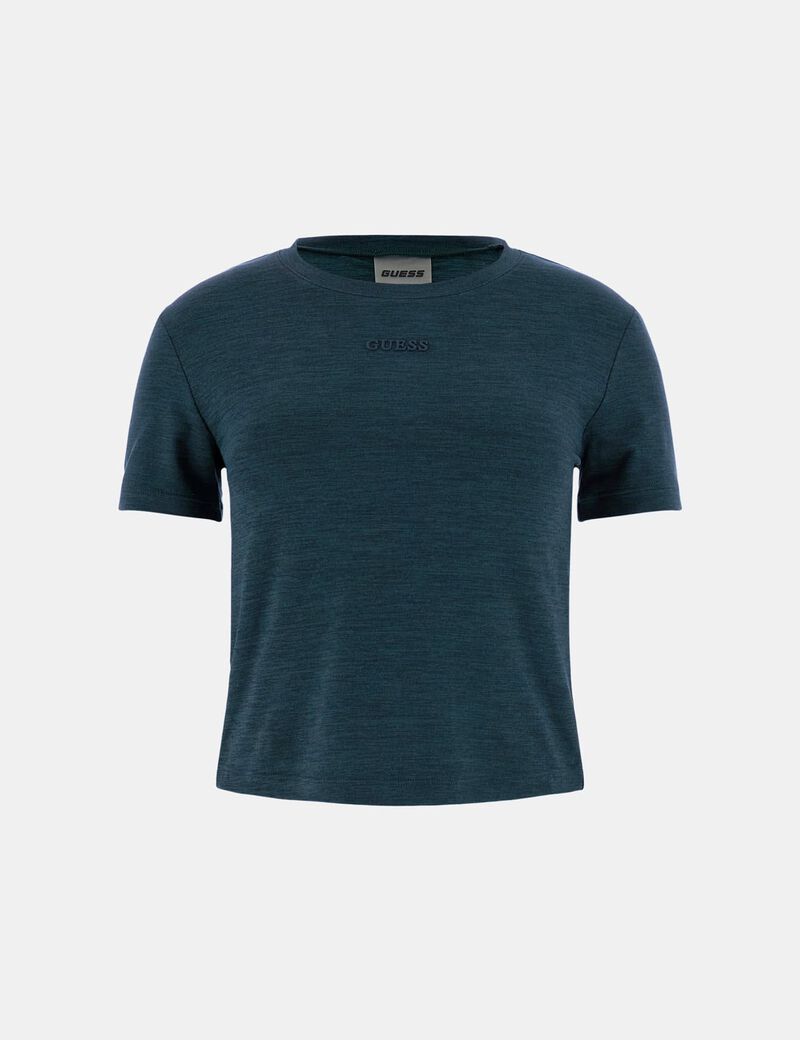 تي شيرت ضيق بشعار الماركة