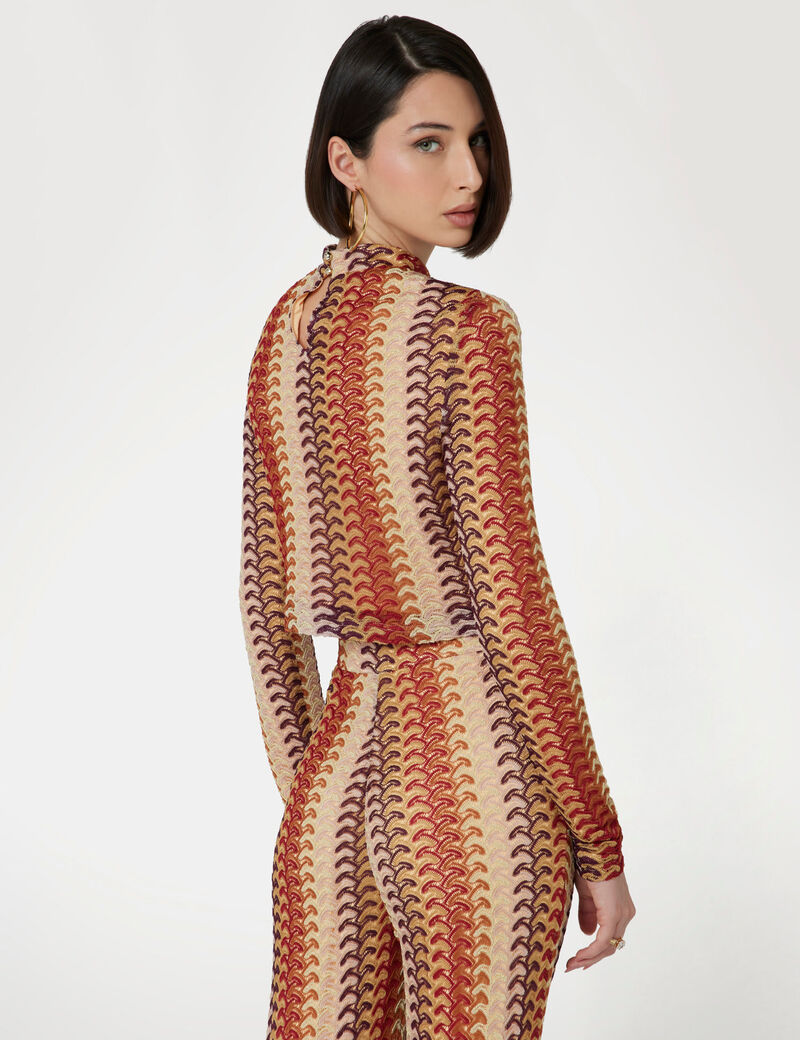 Marciano multicolor jacquard knit top