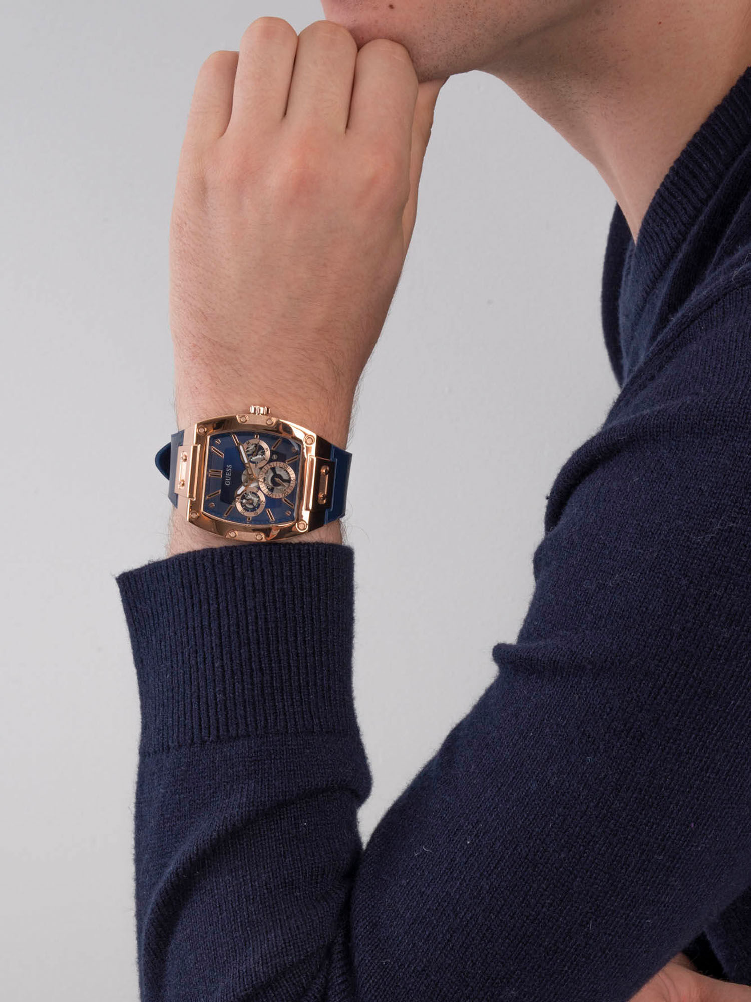 Guess blue watch clearance
