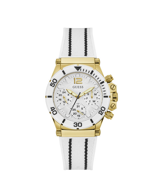 White And Gold Multifunction Watch
