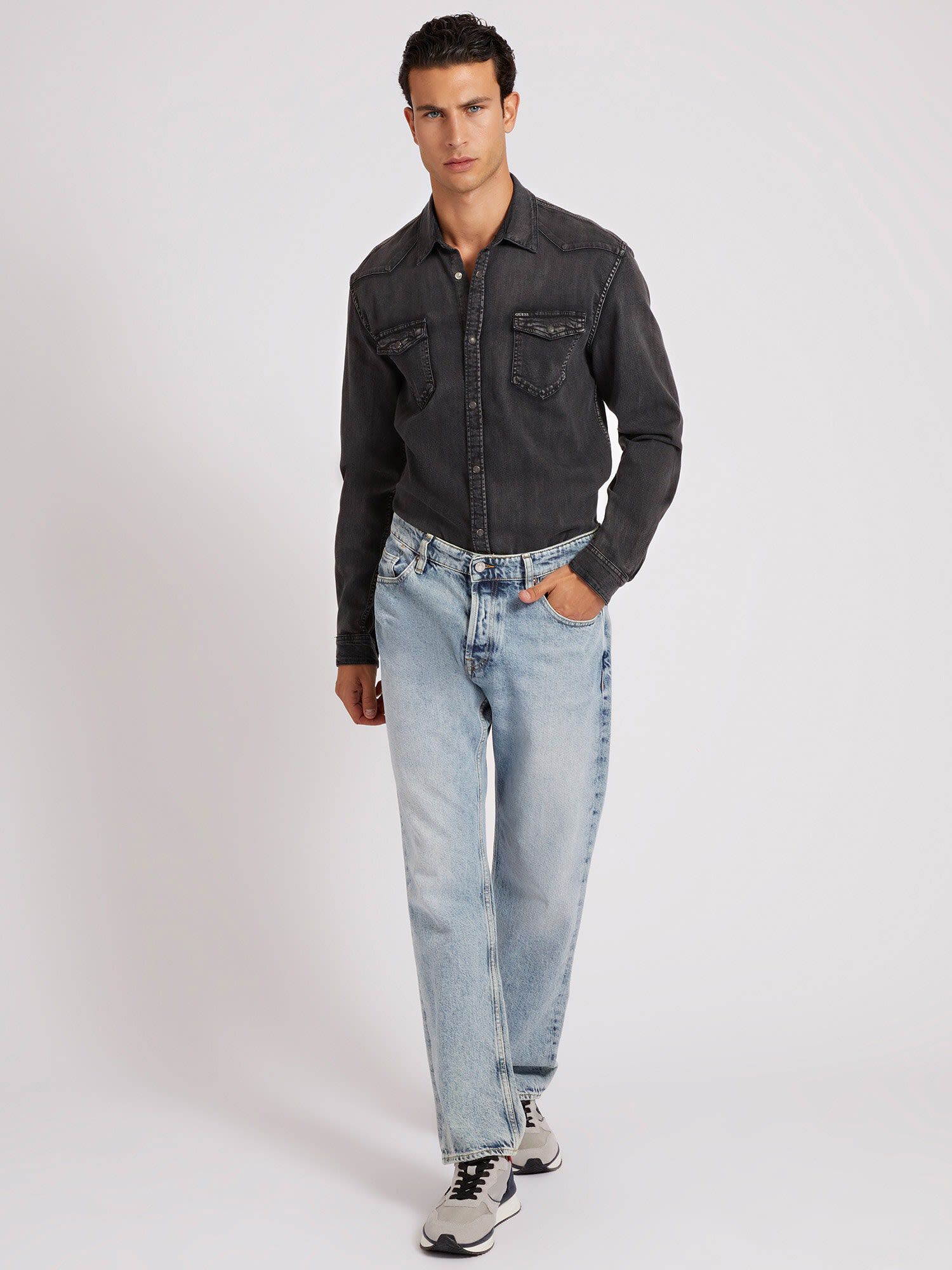 Guess jeans shirt mens top