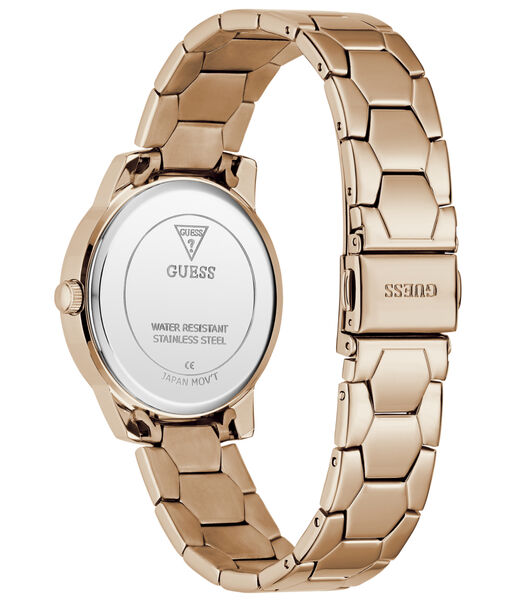 Ladies Rose Gold Tone Round Analog Watch