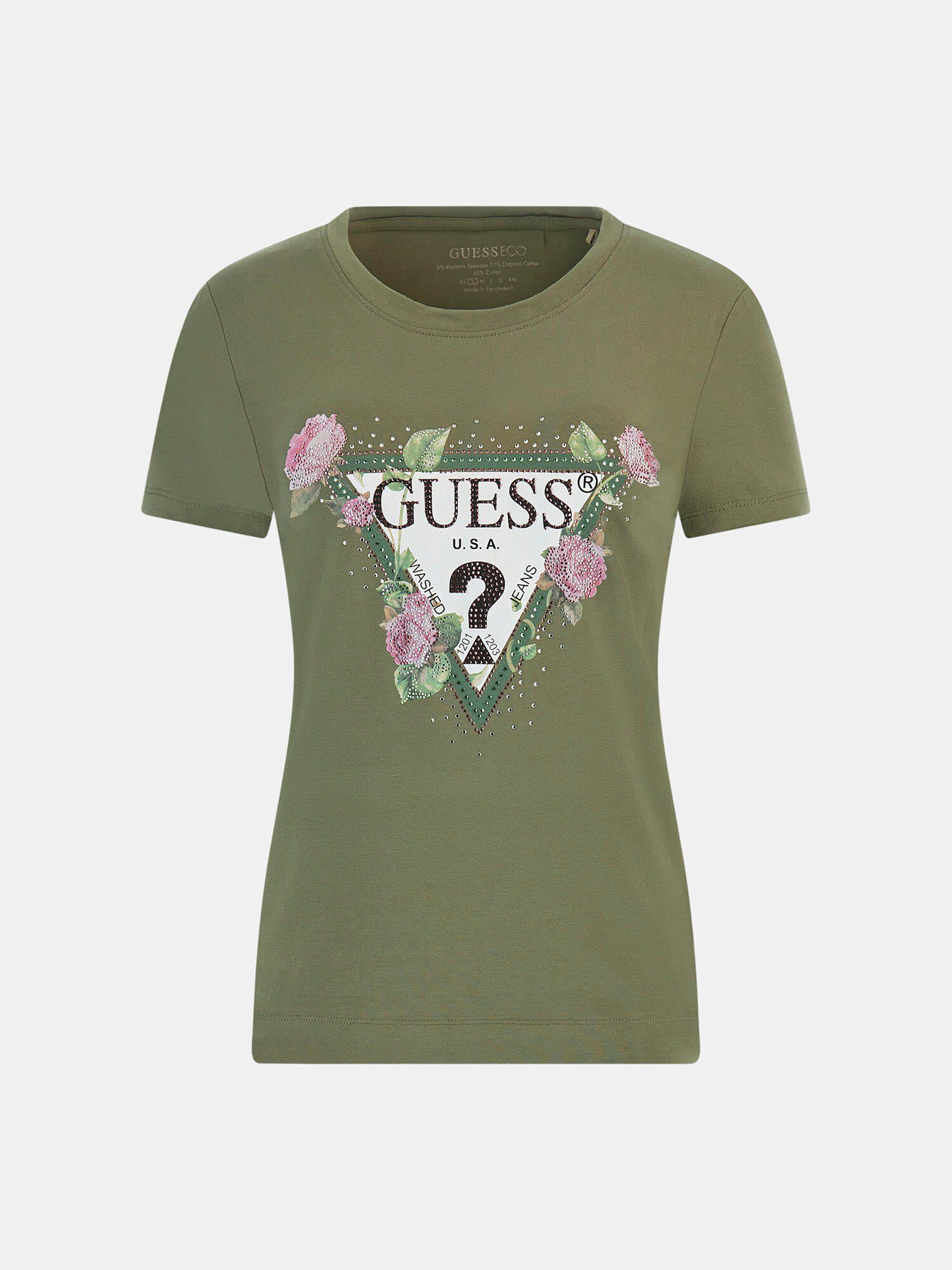 Guess floral t shirt best sale