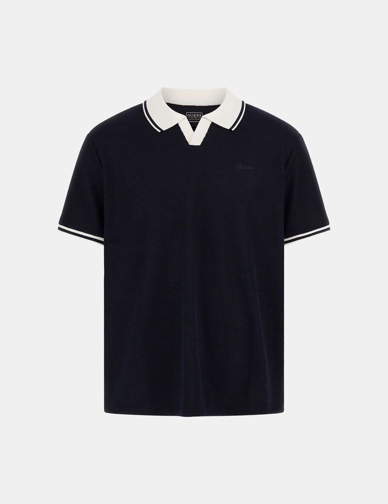 Knit polo shirt