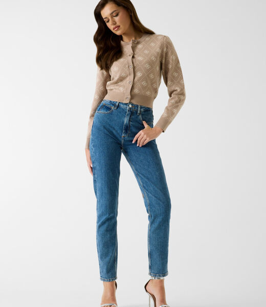 4G logo wool blend cardigan