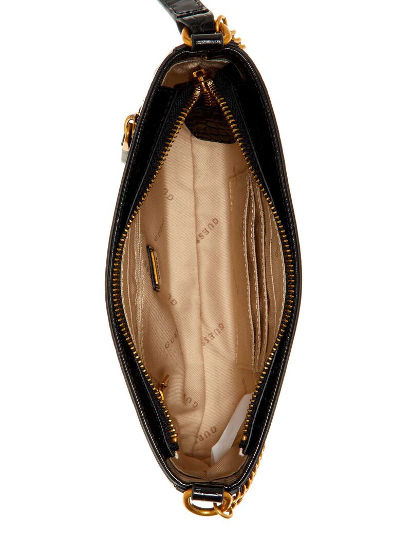 Katey Croc Mini Top Zip Shoulder