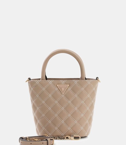 Giully Quilted Mini Bucket Bag