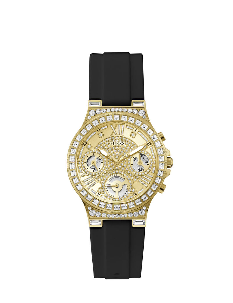 LW MOONLIGHT YG CS CHMP MULTI-F DL QTZ 36MM BLK SIL ST SP21