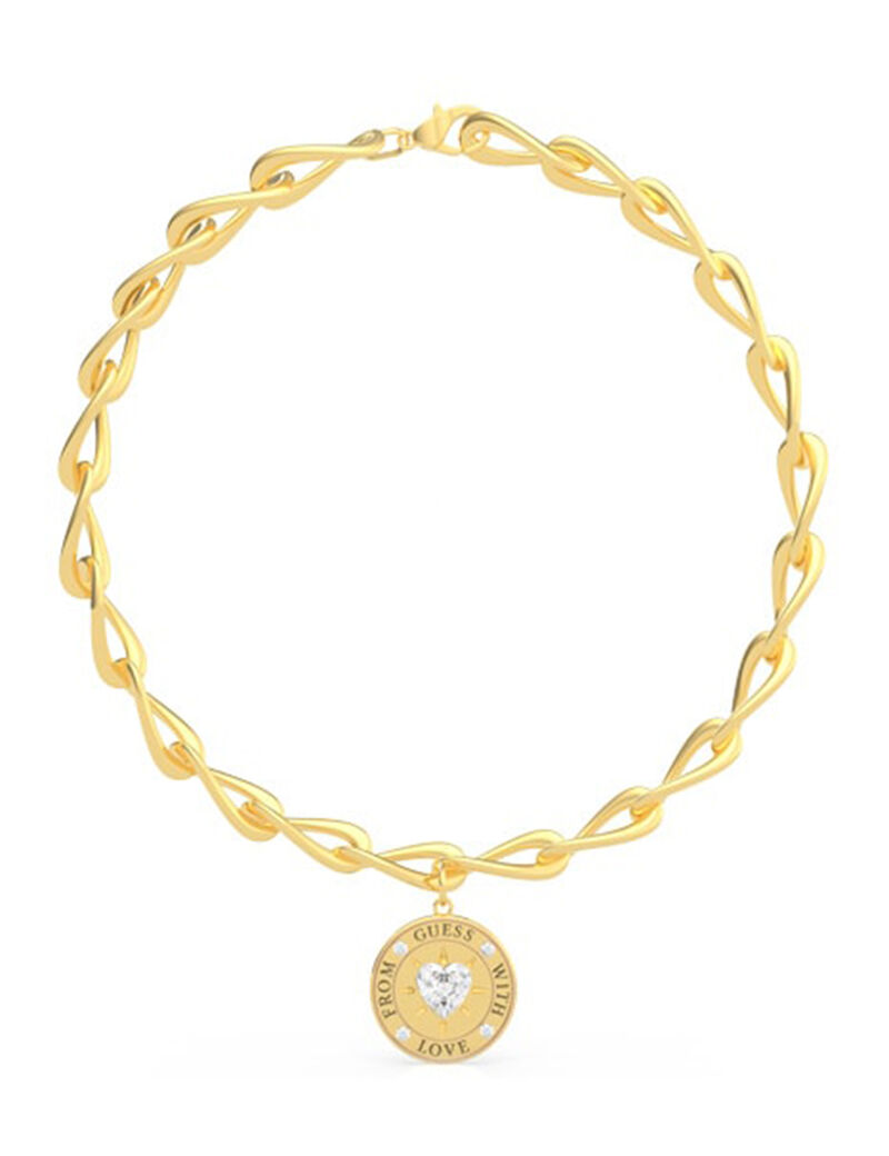 17" Big Chain 27Mm Coin Yellow Gold