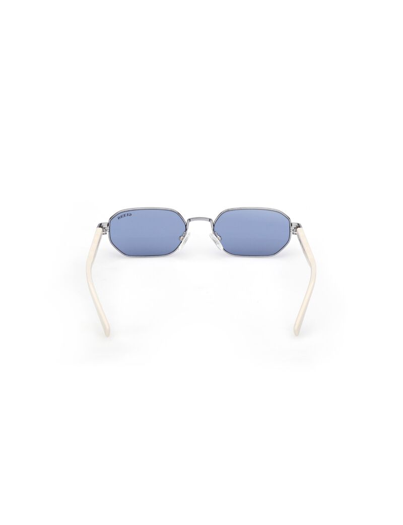 Geometric full rim sunglasses