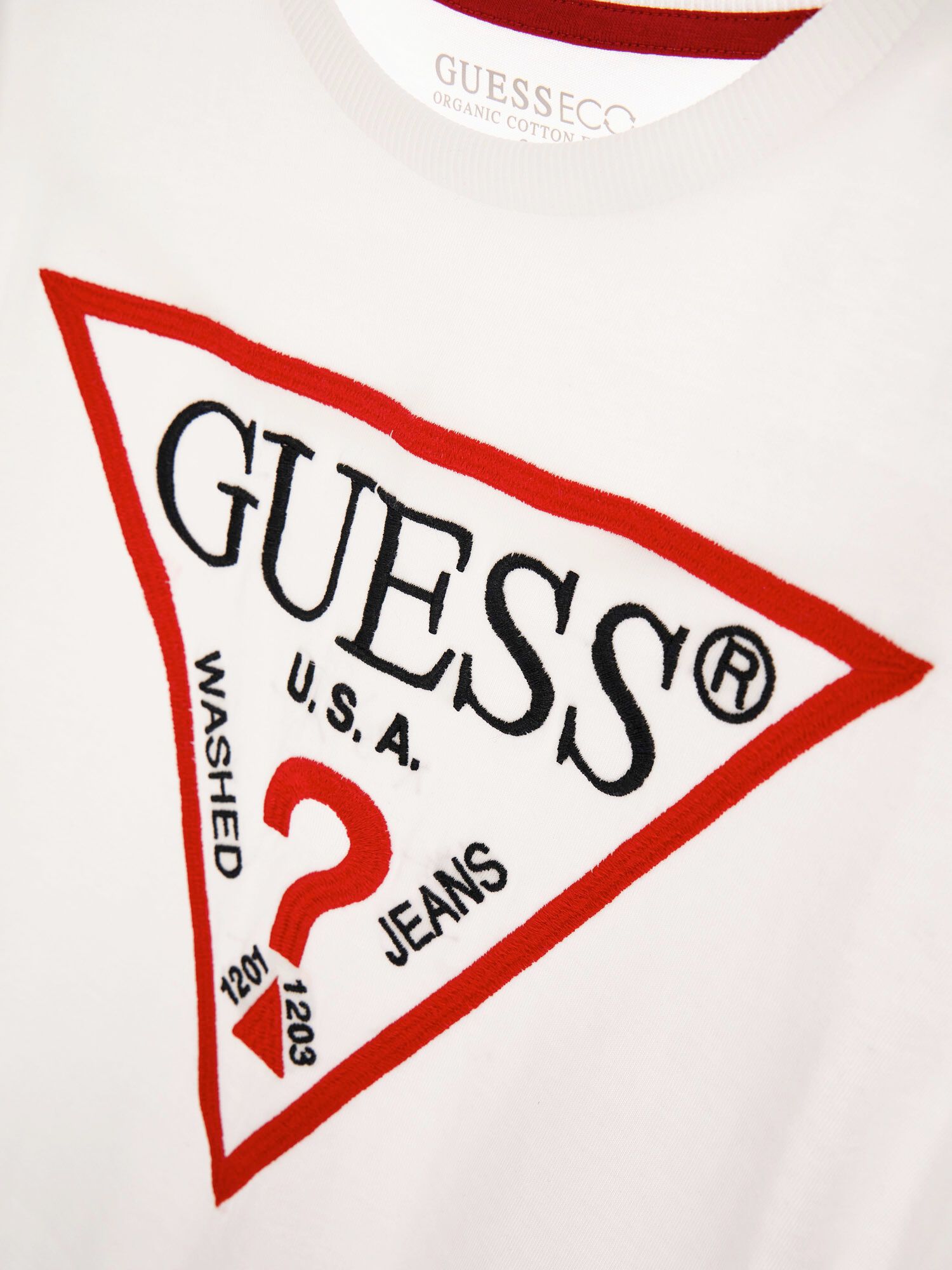 Guess washed jeans t shirt sales