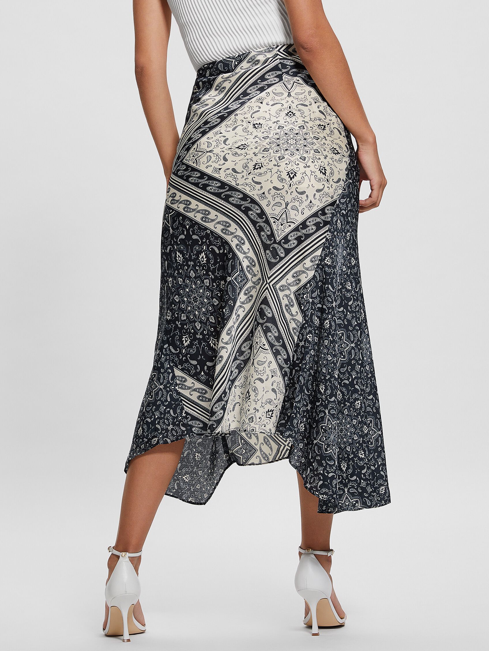 Patterned shop maxi skirt