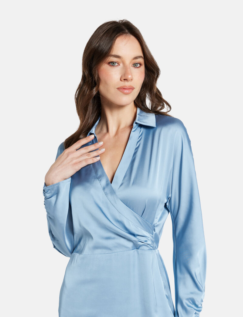 Wrap up mini dress
