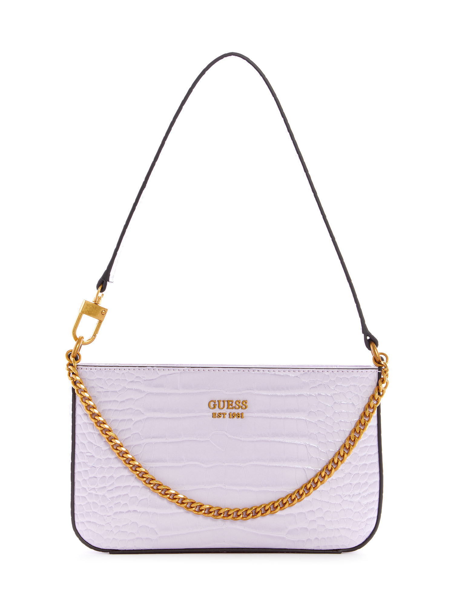 Katey Croc Mini Top Zip Shldr