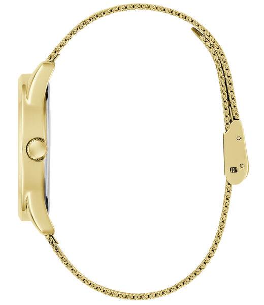 Ladies Yellow Gold Tone Round Analog Watch