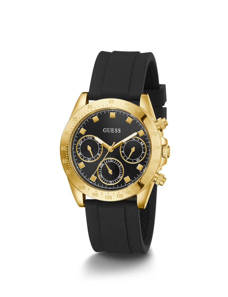Black And Gold Chrograph Watch
