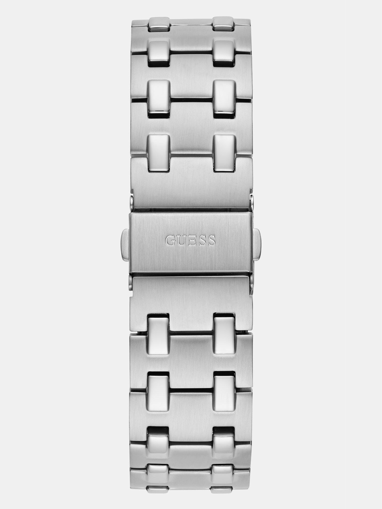 Steel analogue watch