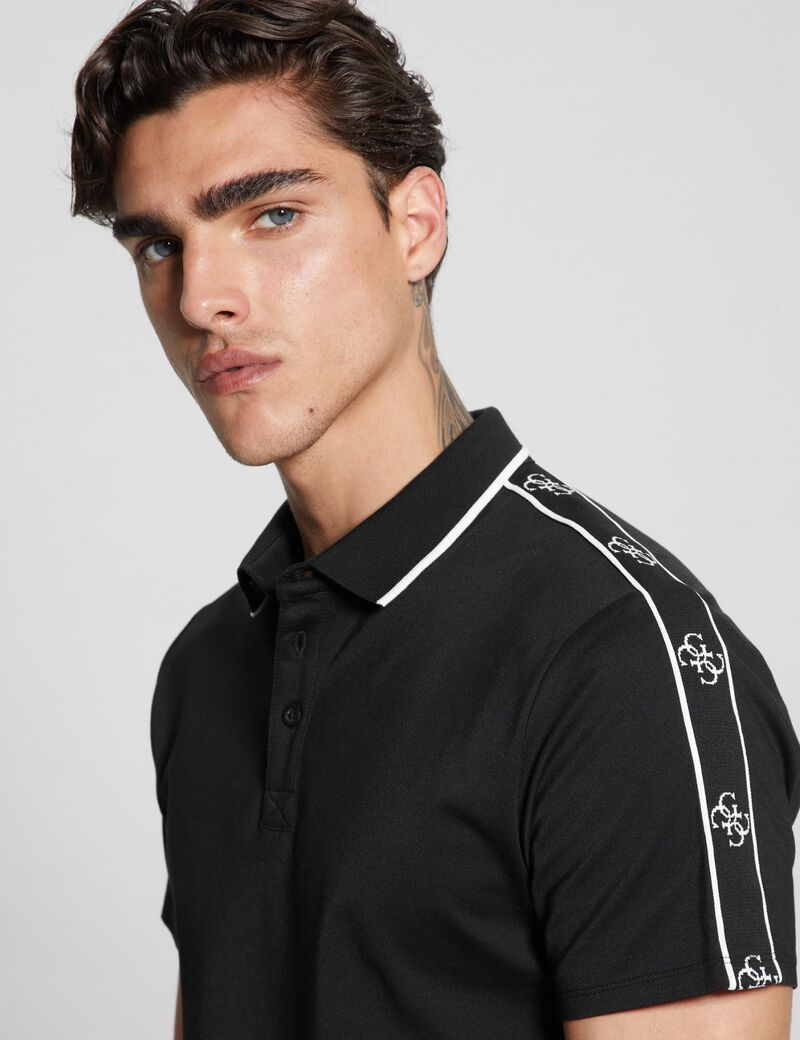 Logo bands polo shirt