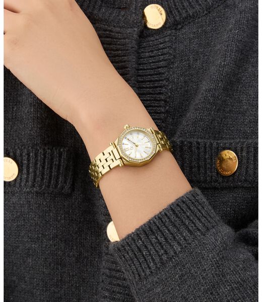 Gc Gleam metal gold tone watch