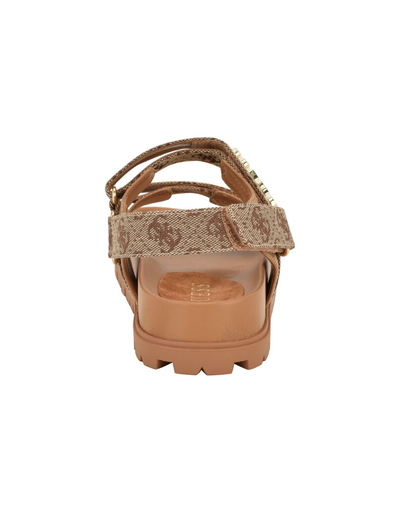 Florizy Embellished Sandal with a Hook and Loop Closure