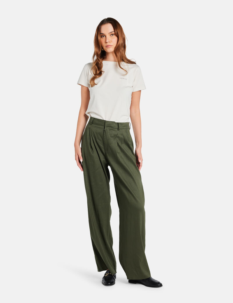 guess jemma linen wide leg pant