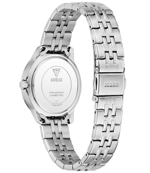 Ladies Silver Tone Round Analog Watch