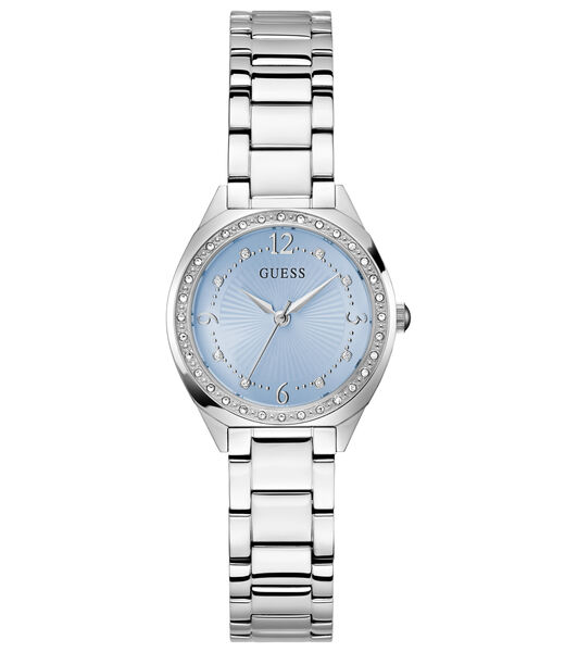 Ladies Silver Tone Round Analog Watch
