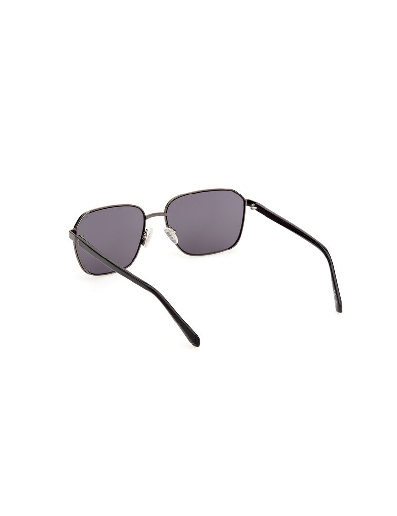 Metal Sun Glasses M Shiny Gunmetal Smoke