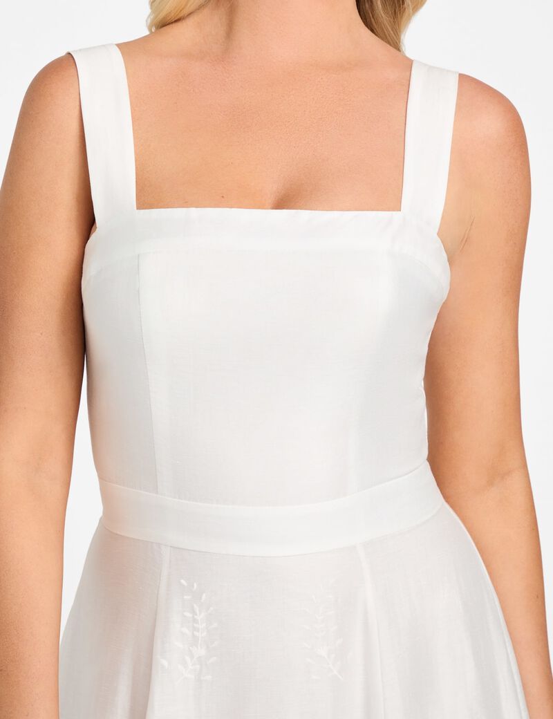 فستان مارسيانو طويل من مزيج الكتان