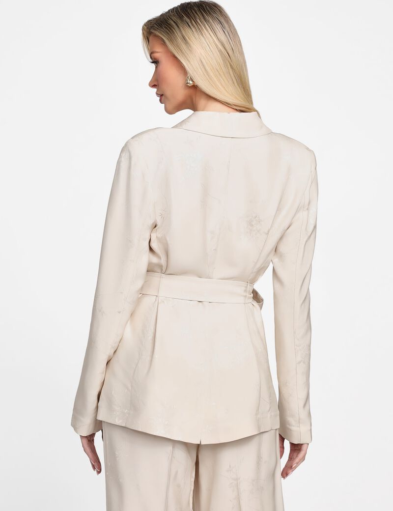 Marciano jacquard belted blazer