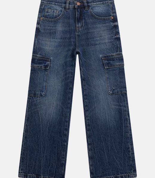 بنطال جينز واسع الساق